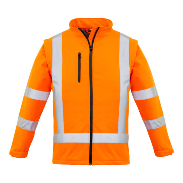 ZJ770 Womens Hi Vis NSW Rail X Back 2 In 1 Softshell Jacket Thumbnail
