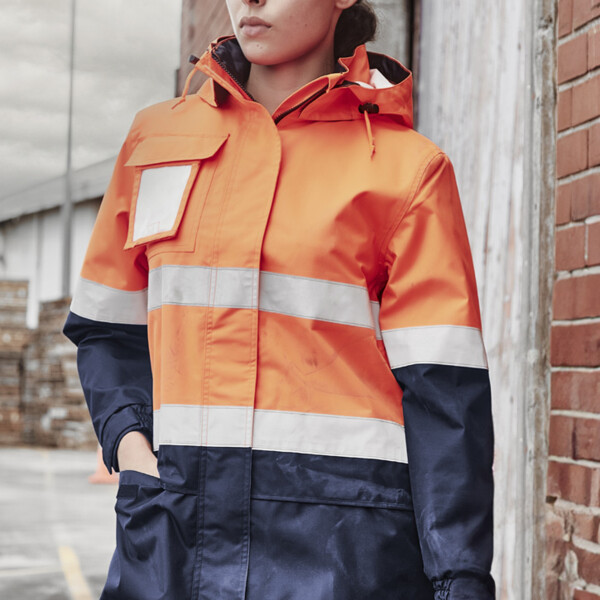 ZJ757 Womens Hi Vis Ultralite Waterproof Jacket Thumbnail