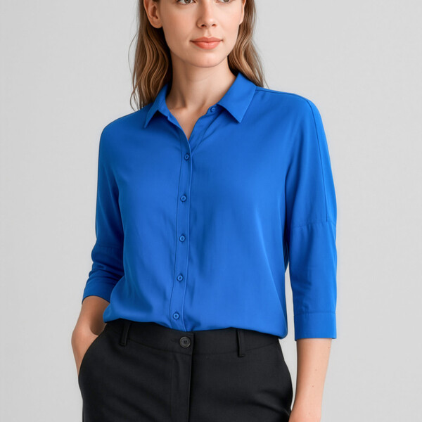 RB366LT Dahlia Womens 3/4 Sleeve Blouse Thumbnail
