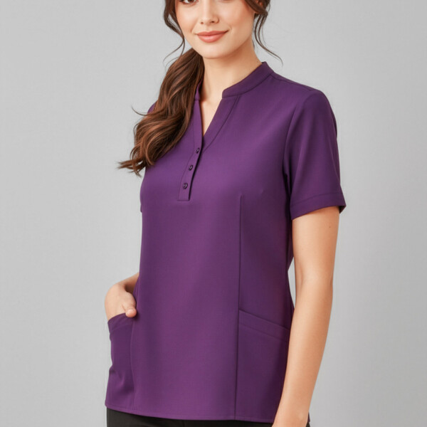 CS949LS Florence Womens Plain Tunic Thumbnail
